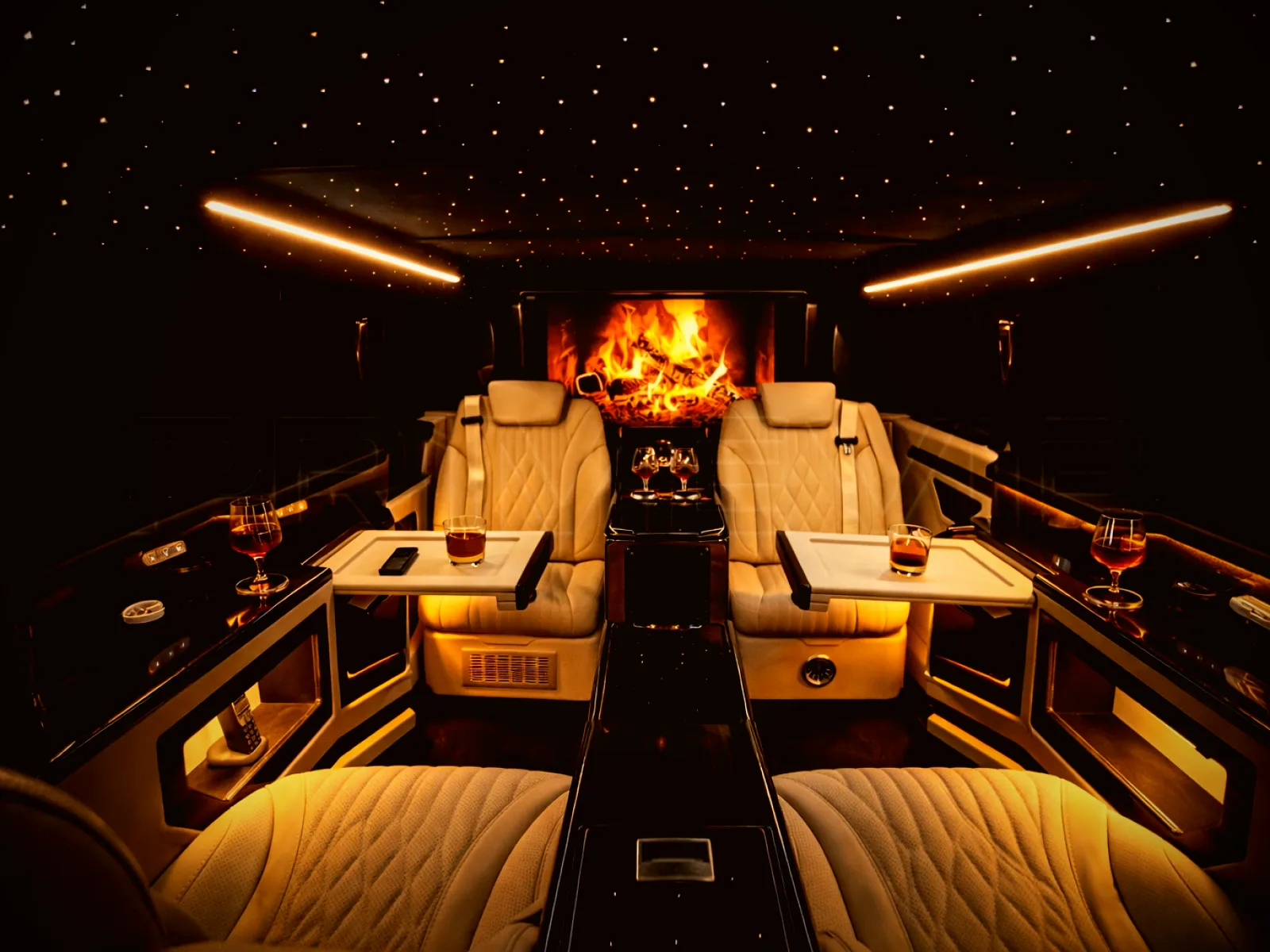 Enzo VIP gelin arabası iç tasarımı